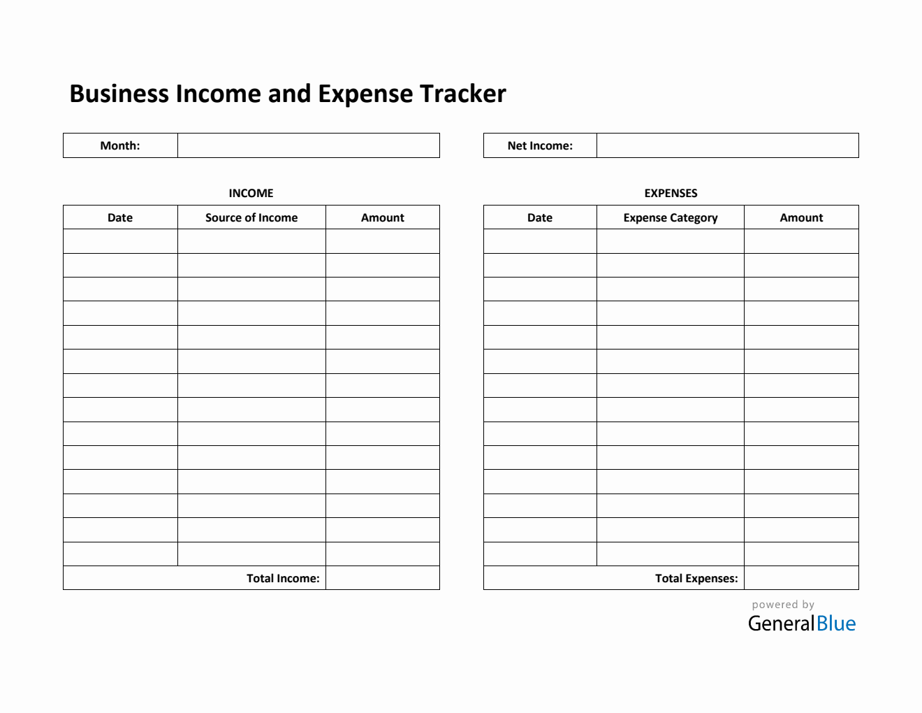 Free Business Income And Expense Tracker In PDF Printable Worksheets Library