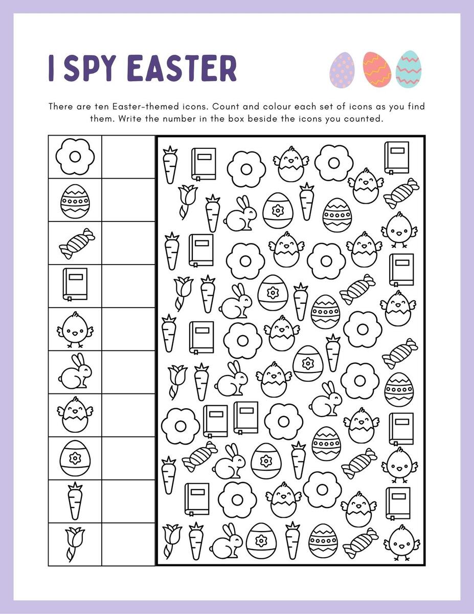 Free Custom Printable Easter Worksheet Templates Canva Free Custom Printable Easter Worksheet Templates Canva