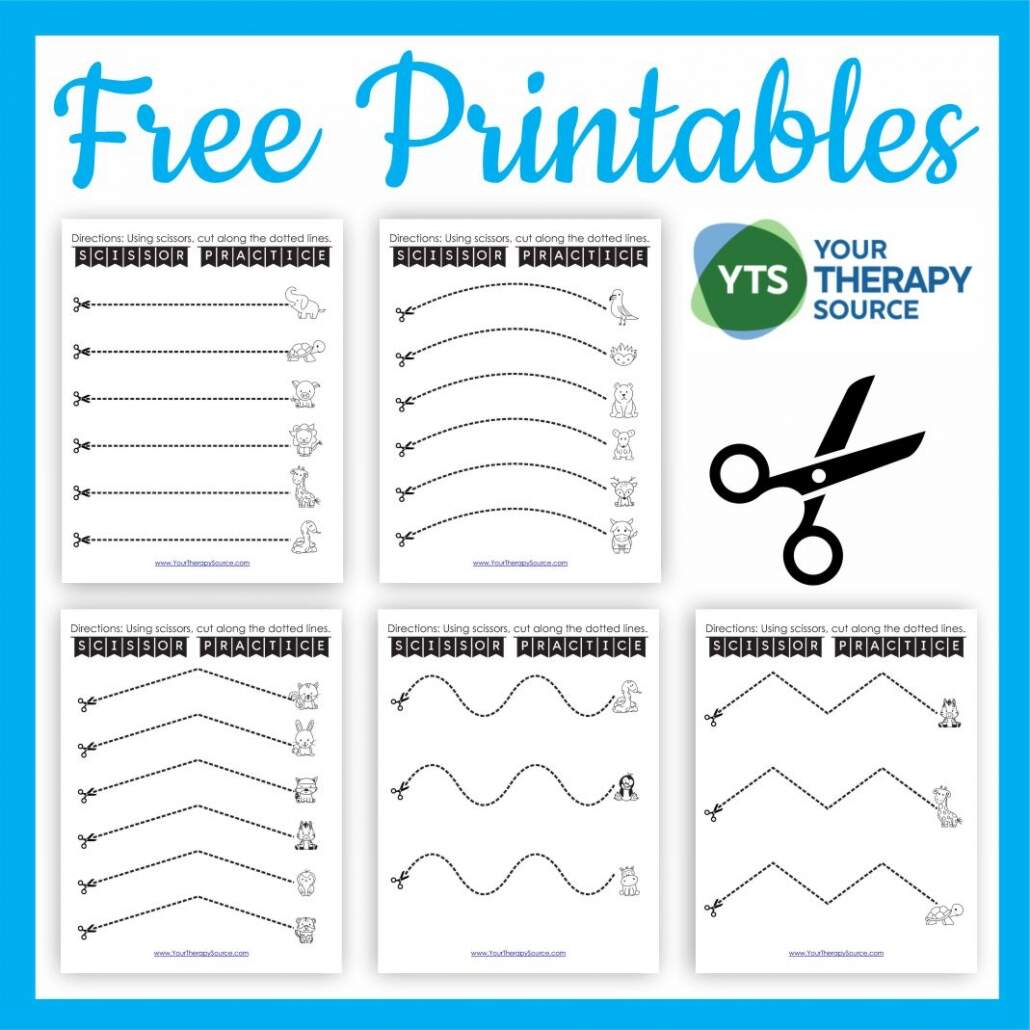Free Cutting Worksheets For Fine Motor Skills Your Therapy Source Free Printable Cutting Worksheets For Preschoolers Free Printables Lettering SVG Files Tools Apps