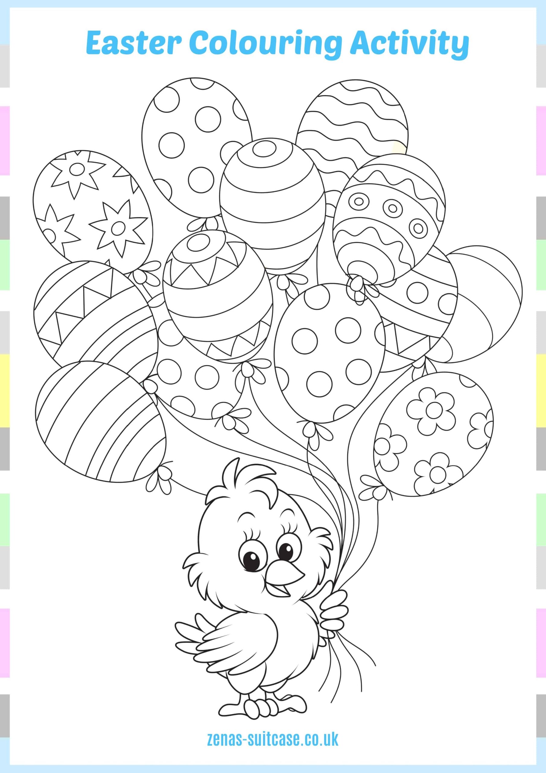 FREE Easter Colouring Activity Pages For Kids