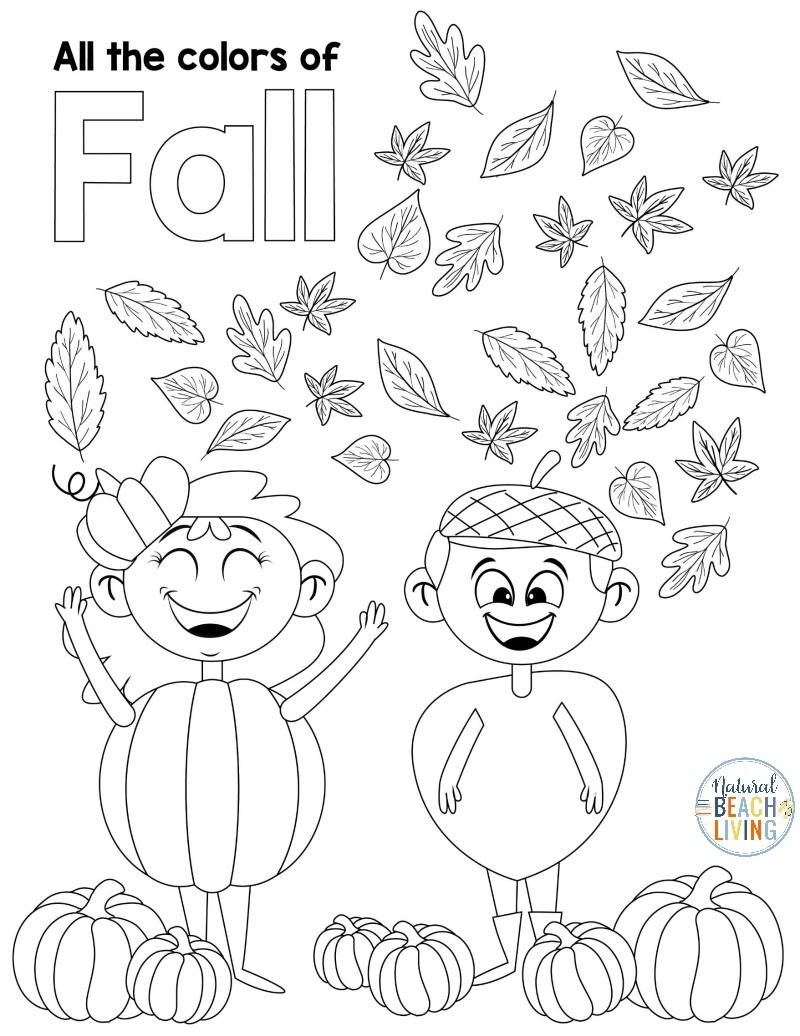 Free Fall Printables For Preschool And Kindergarten Natural Beach Living Fall Dot Painting Free Printables The Resourceful Mama