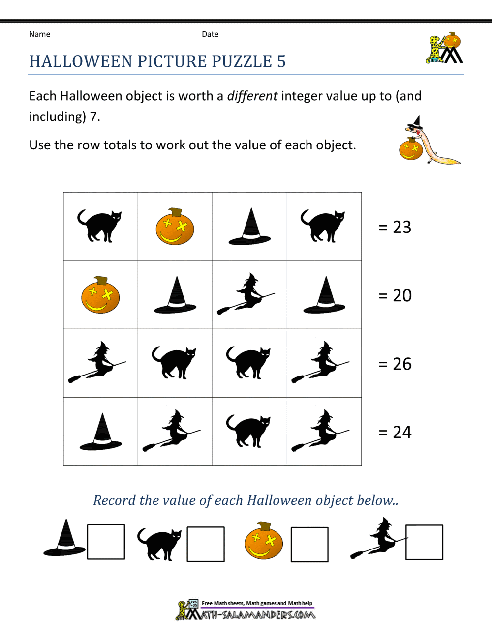 Halloween Worksheets Get Our Free Bundle
