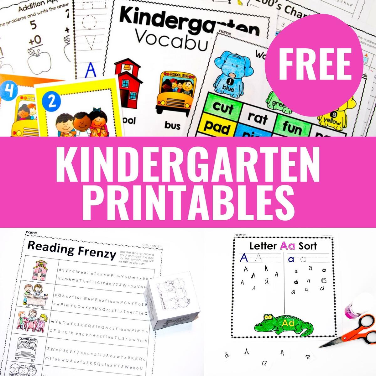Free Kindergarten Activities And Worksheets Simply Kinder Summer Worksheet Bundle For Preschool And Kindergarten Made By Teachers