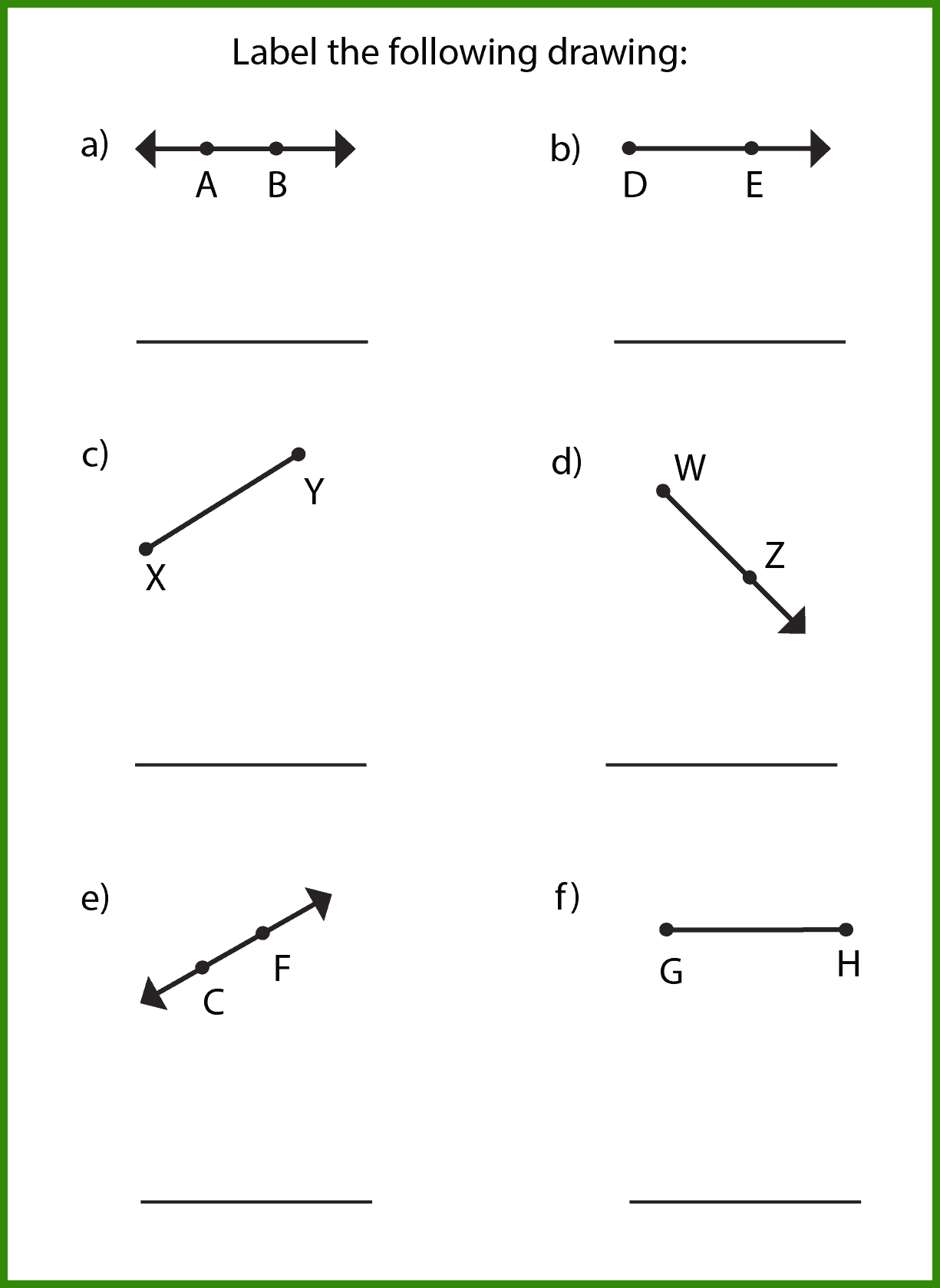 Free Lines Rays And Line Segments Worksheet 10 Pages Worksheets Library Lines Rays Line Segments Worksheets Storyboard That
