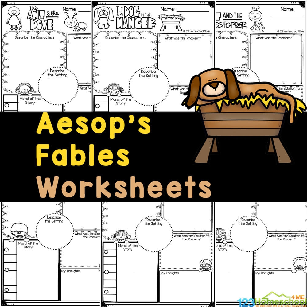 FREE Printable Aesop S Children S Fables Worksheets Set 2 FREE Printable Aesop S Children S Fables Worksheets Set 2