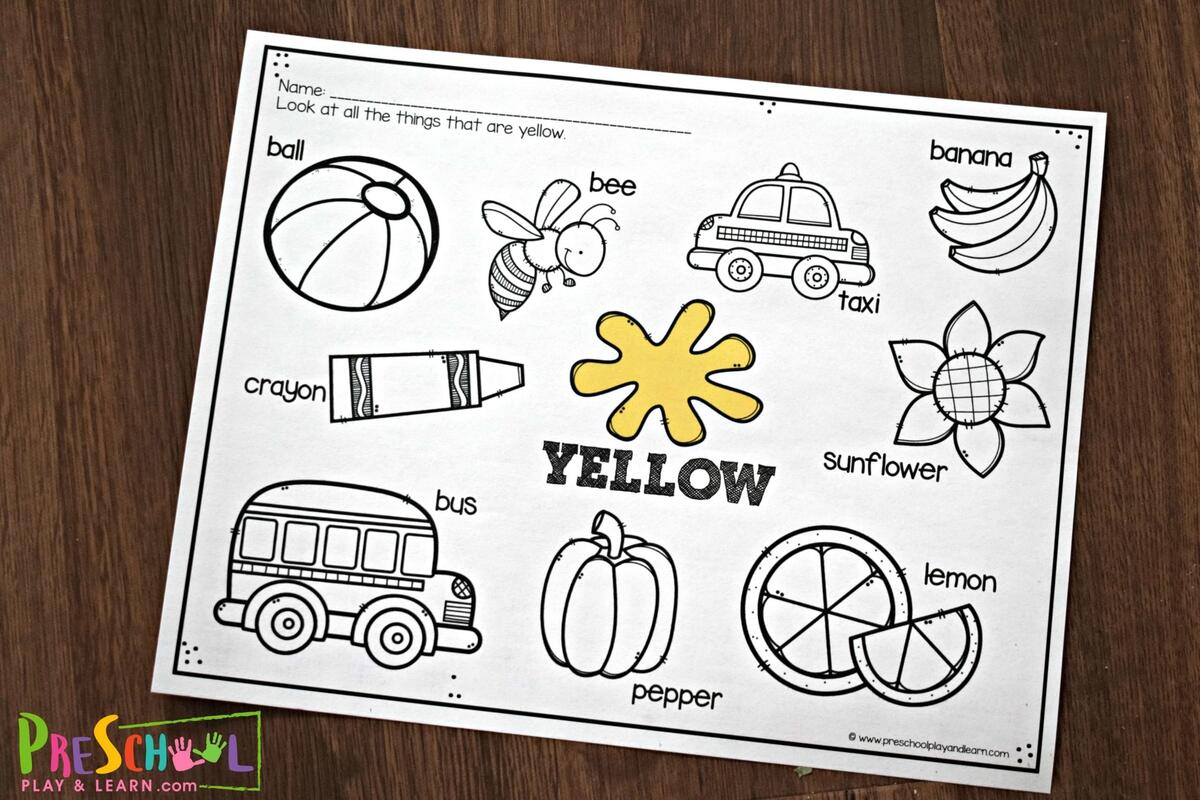 FREE Printable Color Worksheets For Kids Free Preschool Color Matching Worksheet