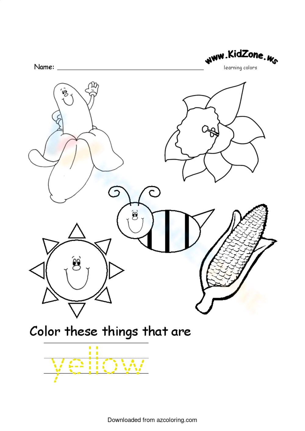 Free Printable Color Yellow Worksheets For Kids Worksheets Library Free Printable Color Yellow Worksheets For Kids Worksheets Library