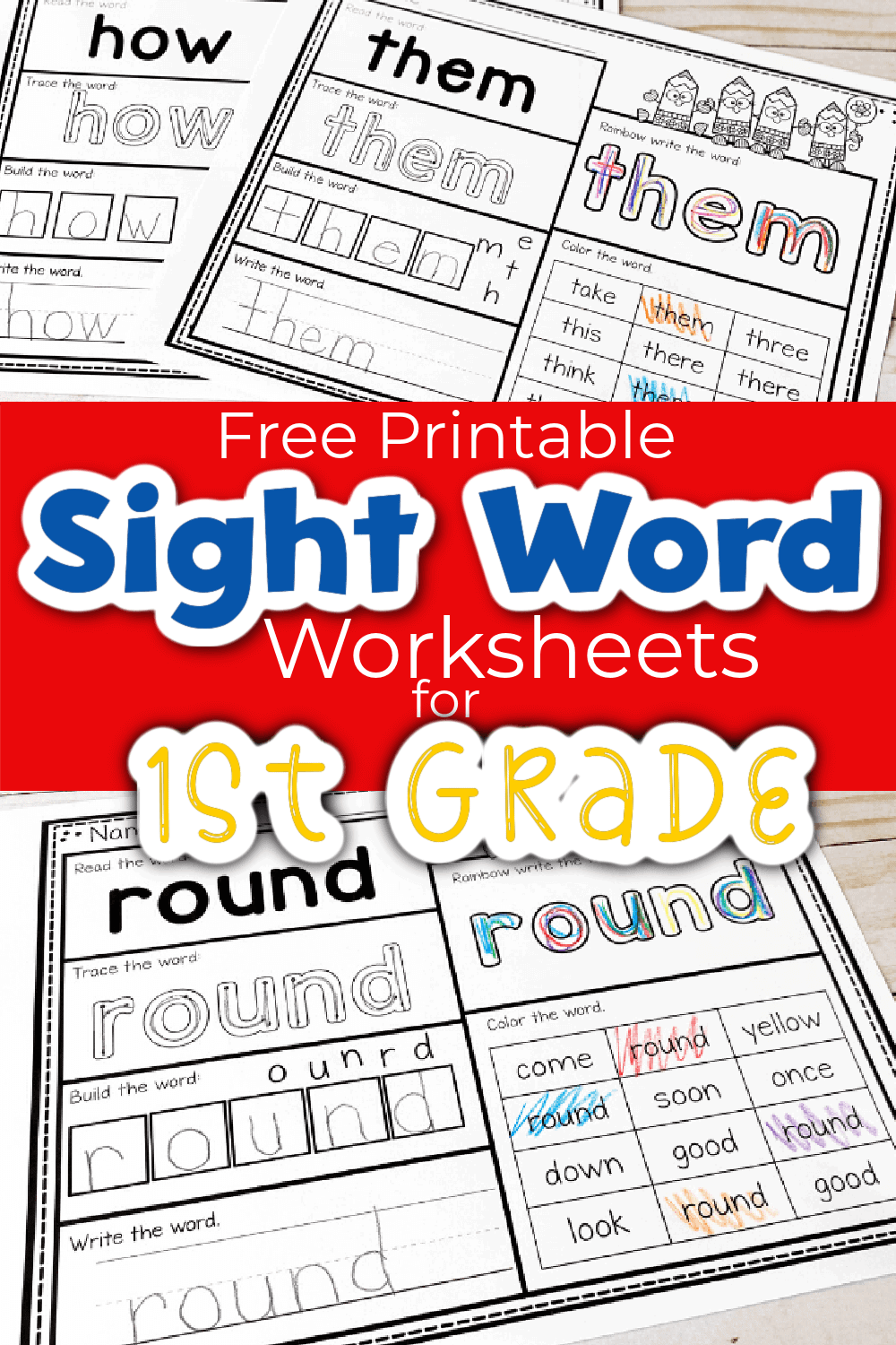 Free Printable First Grade Sight Words Worksheets Free Printable First Grade Sight Words Worksheets