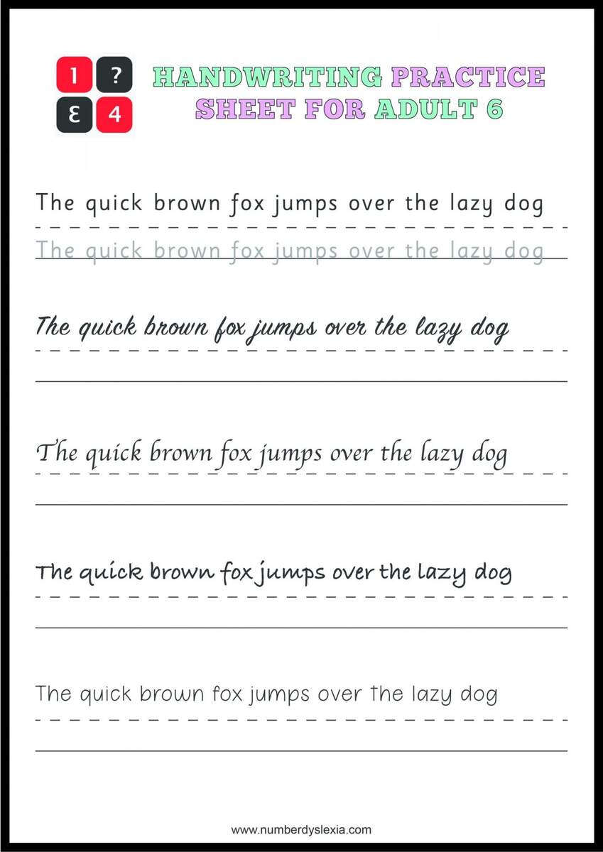 Free Printable Handwriting Practice Worksheets For Adults PDF UPDATED 2024 Number Dyslexia Free Printable Handwriting Practice Worksheets For Adults PDF UPDATED 2024 Number Dyslexia