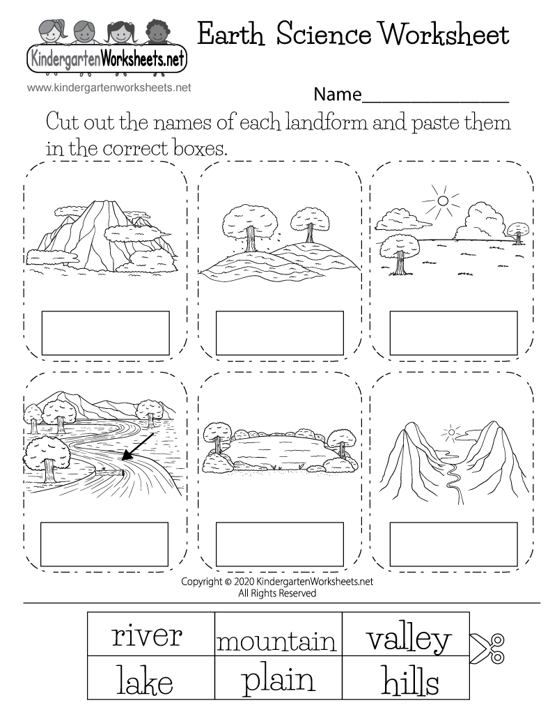 Free Printable Landforms Earth Science Worksheet We Just Updated Our Free Science Kindergarten Worksheets Worksheets Library
