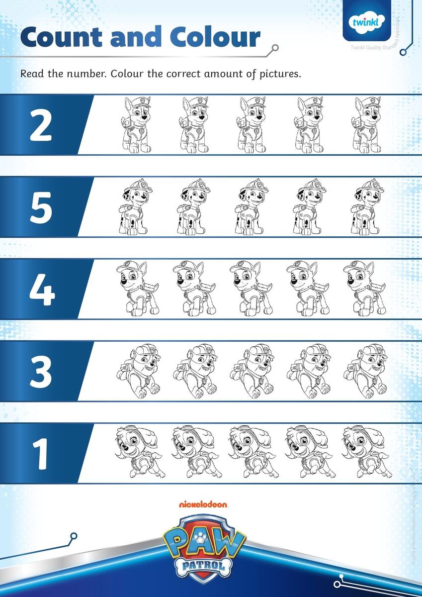 Free Printable PAW Patrol Activity Sheets The Works