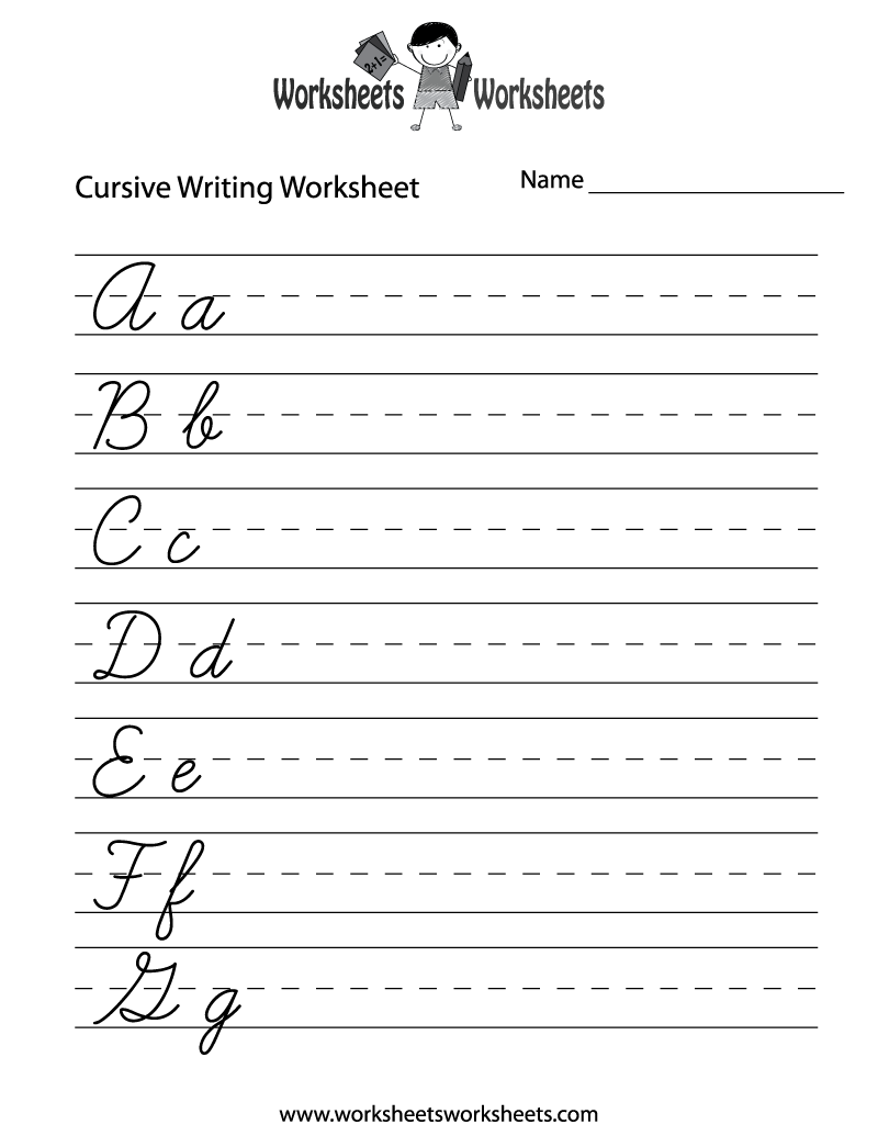 Free Printable Practice Cursive Writing Worksheet MyCursive Cursive Worksheet Generator Create Practice