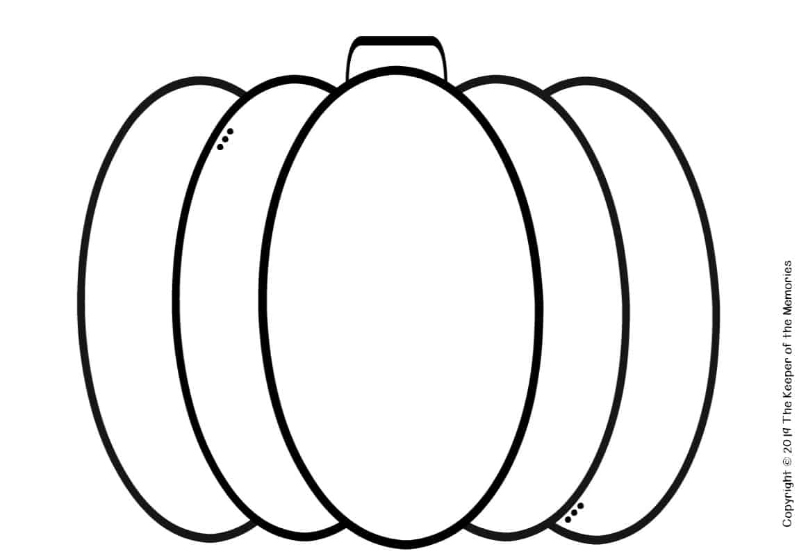 Free Printable Pumpkin Template The Keeper Of The Memories 8 Free Pumpkin Printables