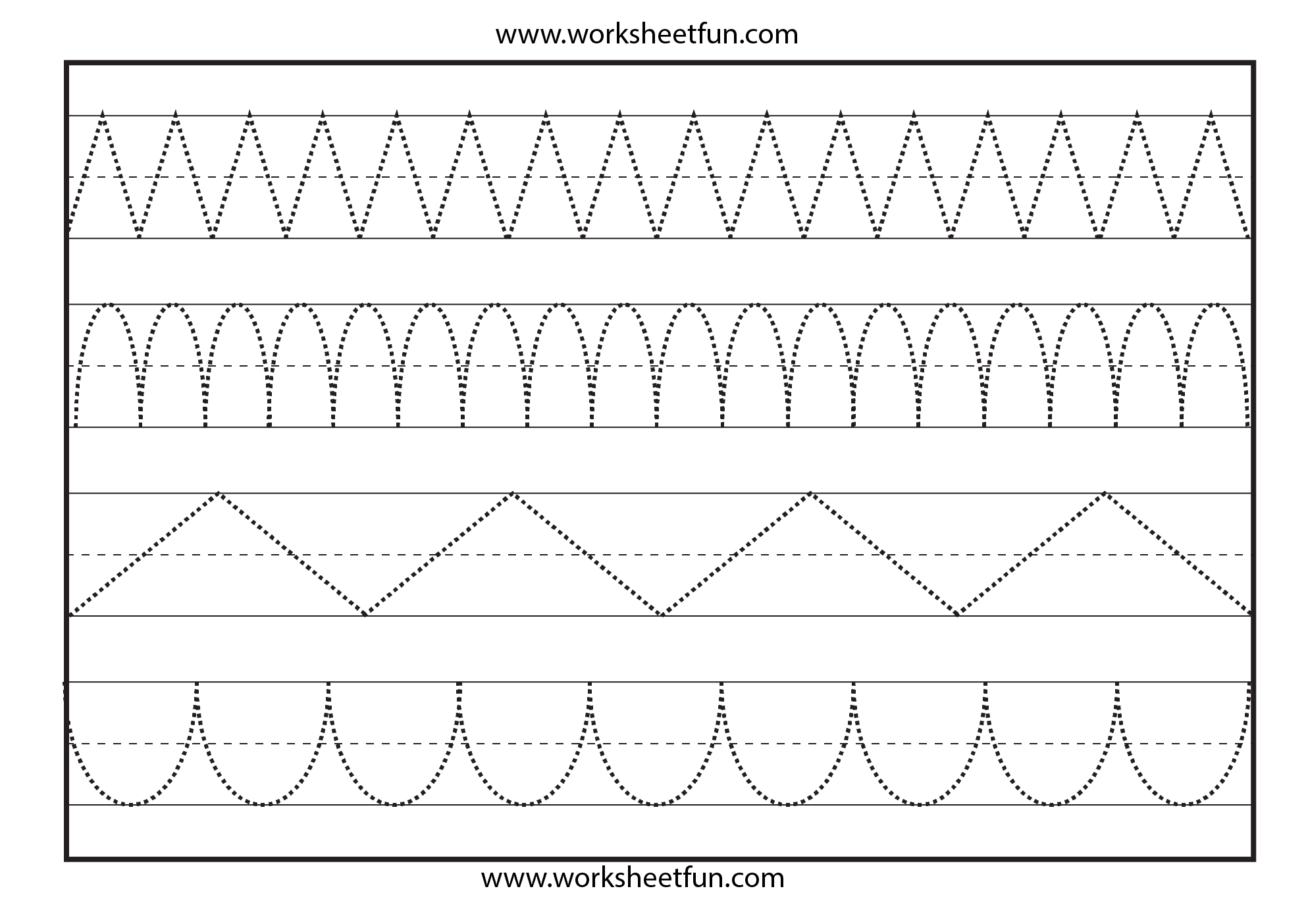 Free Printable Tracing Lines Worksheets Worksheets Library