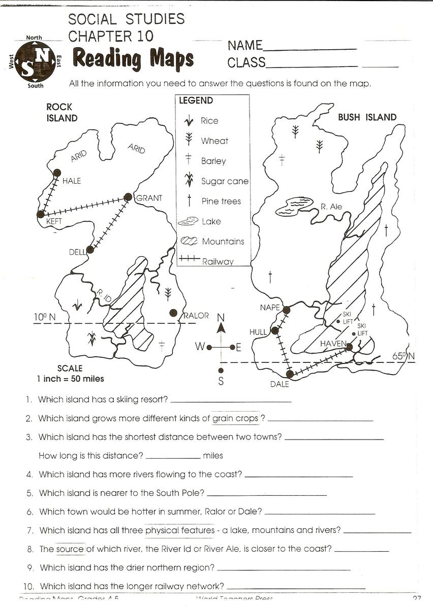 Free Social Studies Reproducibles Worksheets Student Handouts Worksheets Library