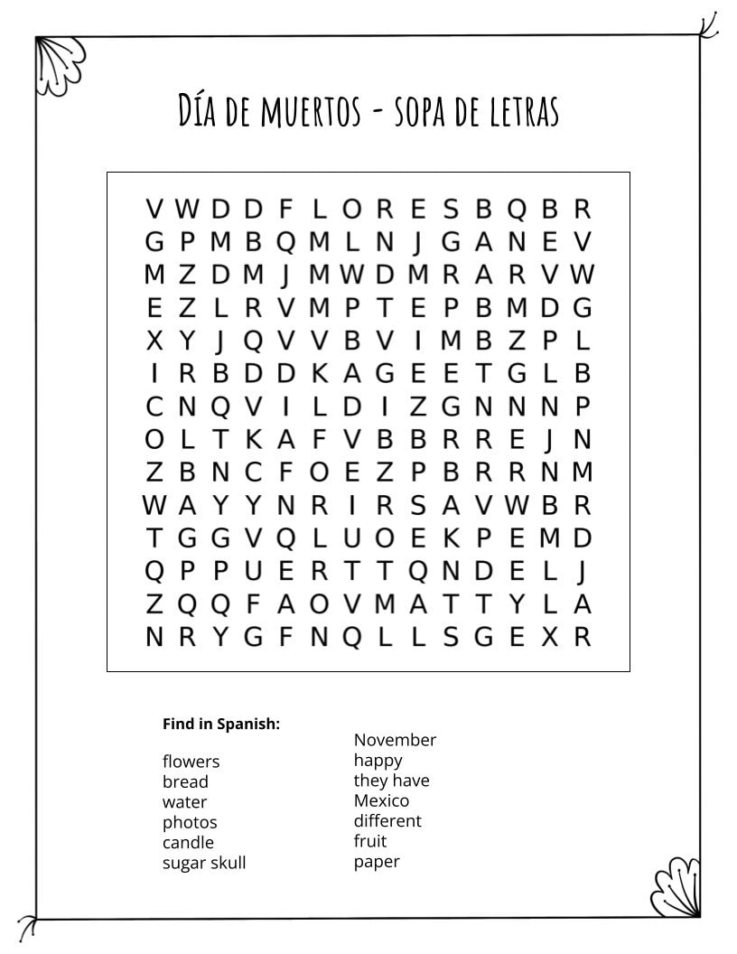 Day Of The Dead Maze Beeloo Printable Crafts And Activities For Kids
