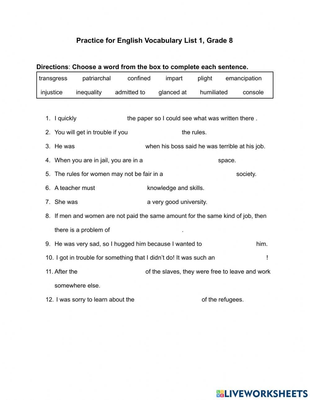 Free Vocabulary Worksheet 8th Grade Download Free Vocabulary Worksheet 8th Grade Png Images Free Worksheets On Clipart Library Free Vocabulary Worksheet 8th Grade Download Free Vocabulary Worksheet 8th Grade Png Images Free Worksheets On Clipart Library