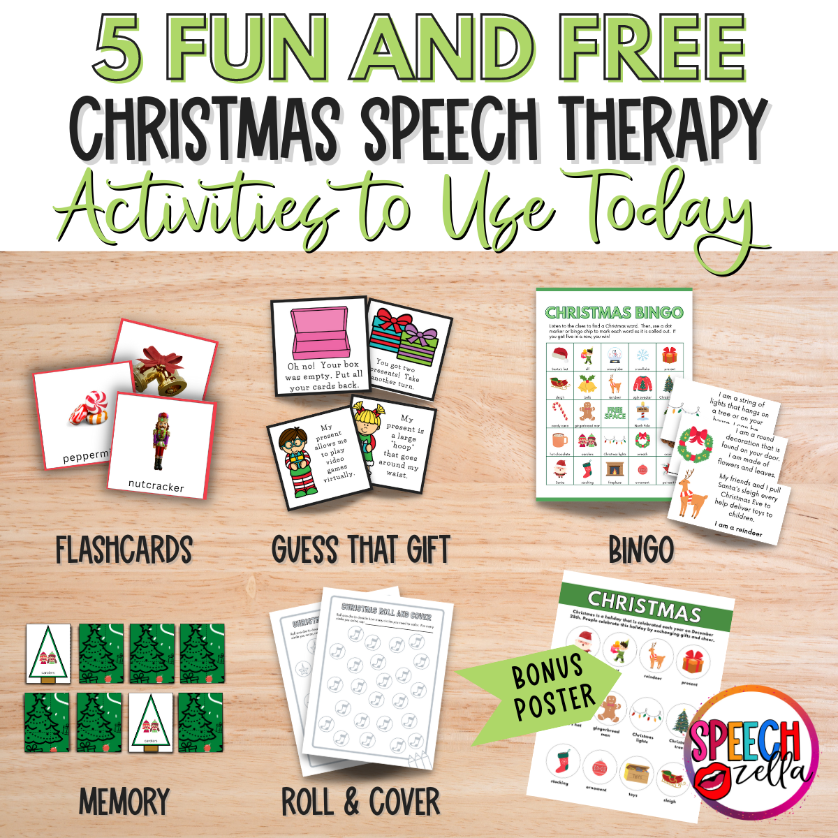 Fun And Free Christmas Speech Therapy Activities Speechzella