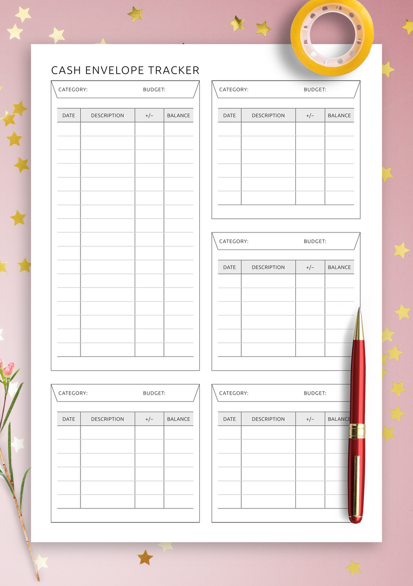 Printable Budget Sheet Sinking Funds Cash Envelopes Savings Challenge Etsy