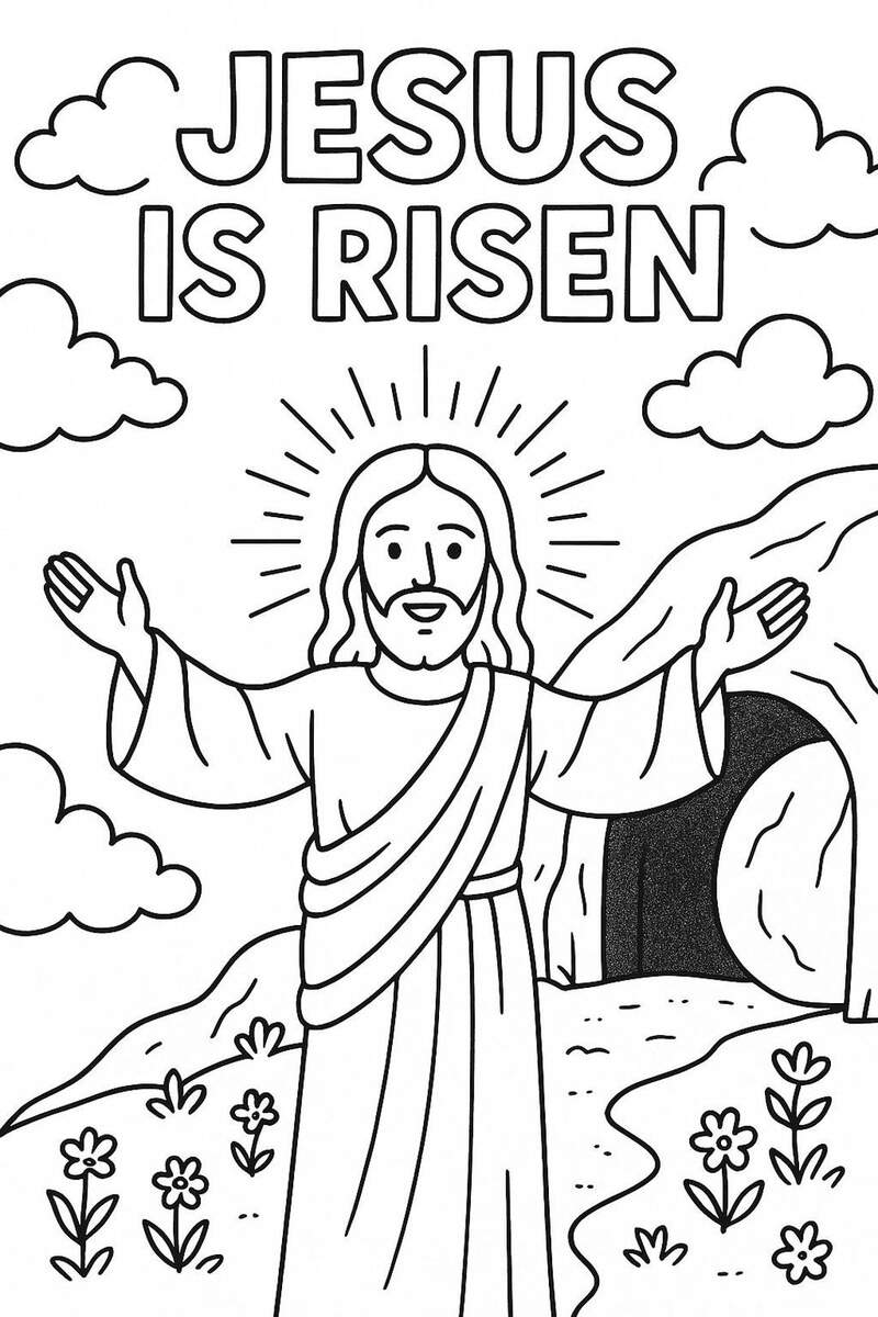 He Is Risen Coloring Page Easter Resurrection Christian Bible Printable For Kids Sunday School Religious Activity Sheet Etsy New Zealand He Is Risen Coloring Page Easter Resurrection Christian Bible Printable For Kids Sunday School Religious Activity Sheet Etsy New Zealand