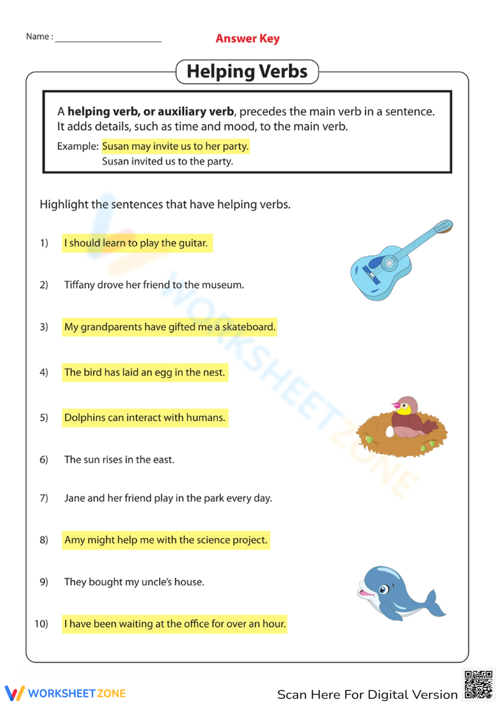 Helping Verbs Worksheets Printable Helping Verbs Worksheets Printable