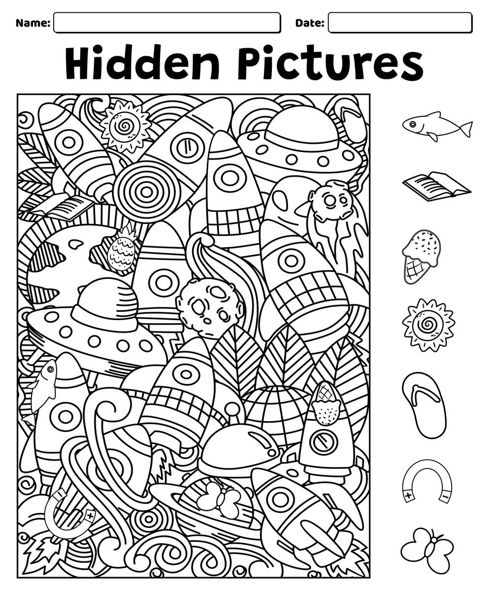 Hidden Object Pages Adults 6 Free PDF Printables Printablee Worksheets Library Hidden Objects Puzzle Tim S Printables