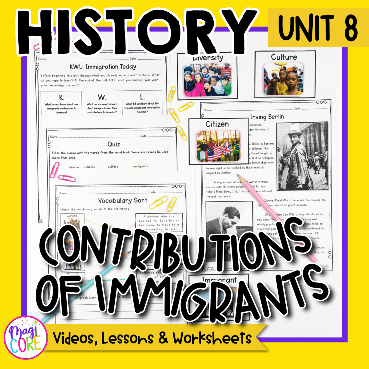 History Unit 8 Contributions Of Immigrants In America MagiCore History Unit 8 Contributions Of Immigrants In America MagiCore