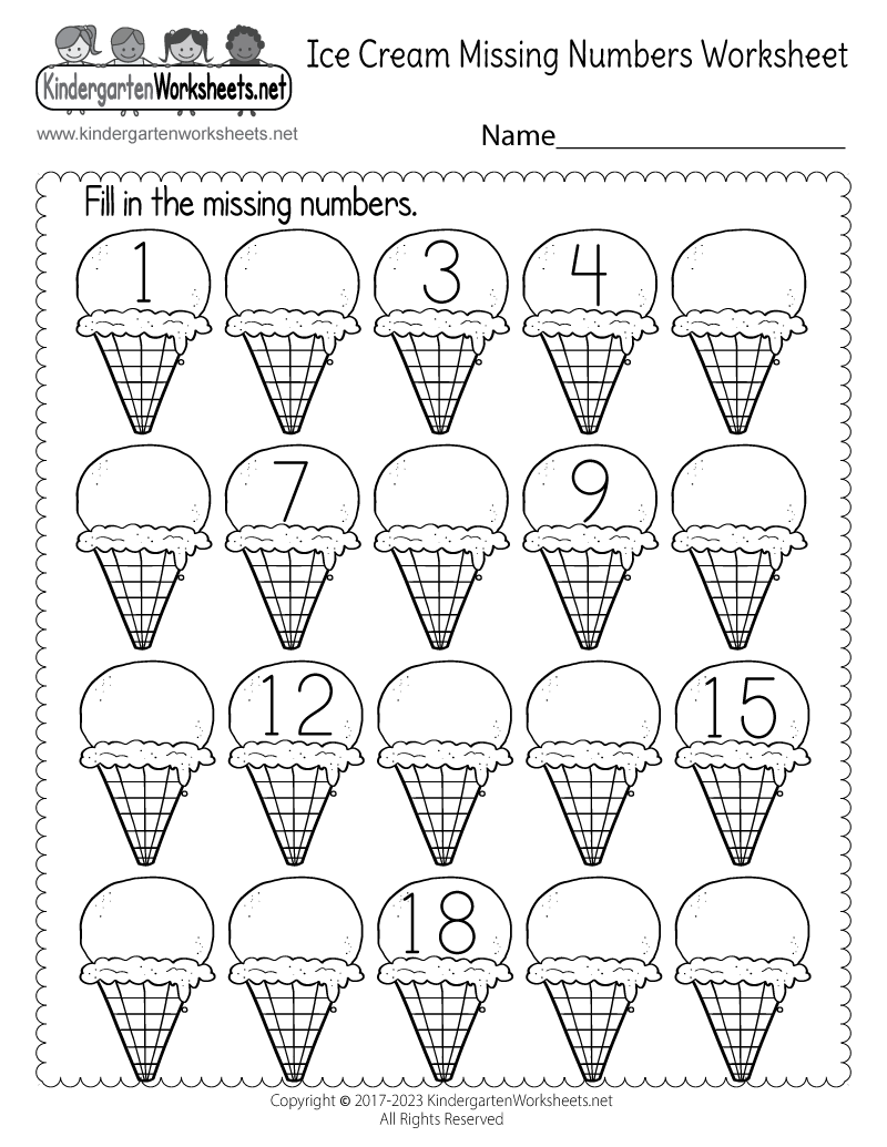 Ice Cream Missing Numbers 1 20 Worksheet Free Printable Digital PDF Missing Numbers Worksheets Fill In The Missing Numbers Free Printables Lettering SVG Files Tools Apps