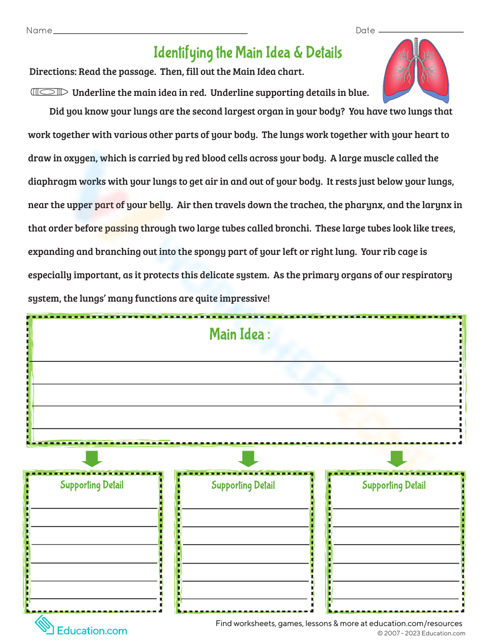 Identifying The Main Idea Details Worksheet Worksheets Library Identifying The Main Idea Details Worksheet Worksheets Library