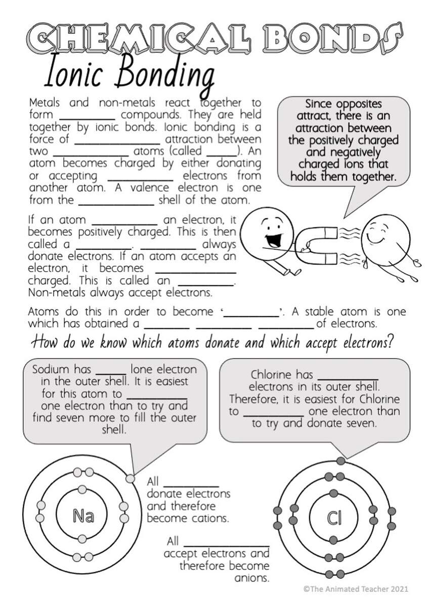 Ionic Bonding Chemistry Worksheets Worksheets Library Ionic Bonding Chemistry Worksheets Worksheets Library