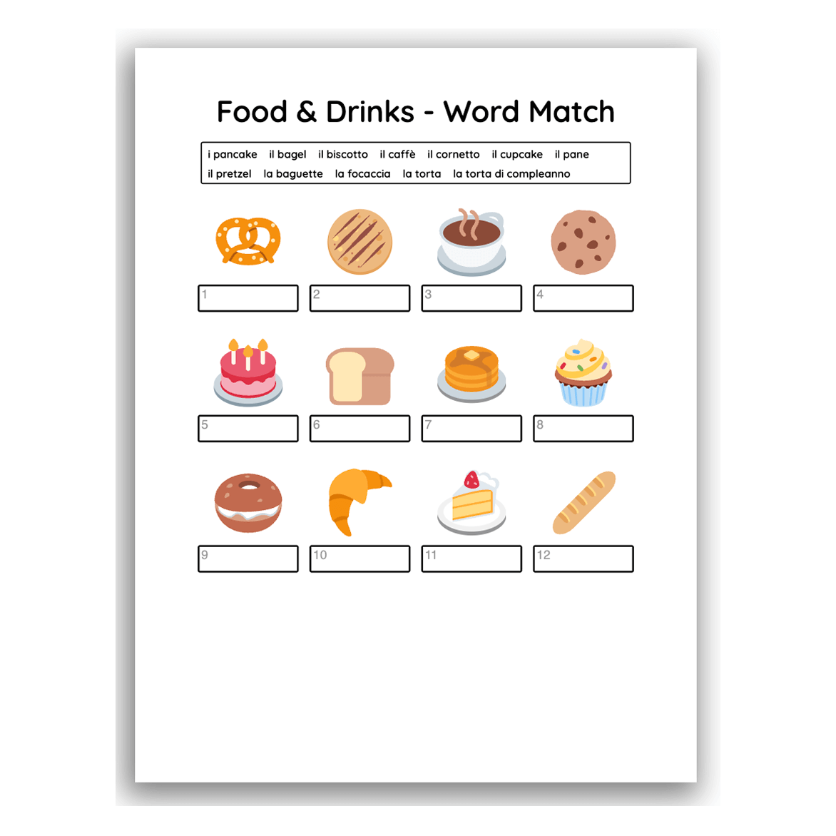 Italian Worksheets For Beginners And Kids Free PDFs Italian Colors Worksheet Packet Made By Teachers