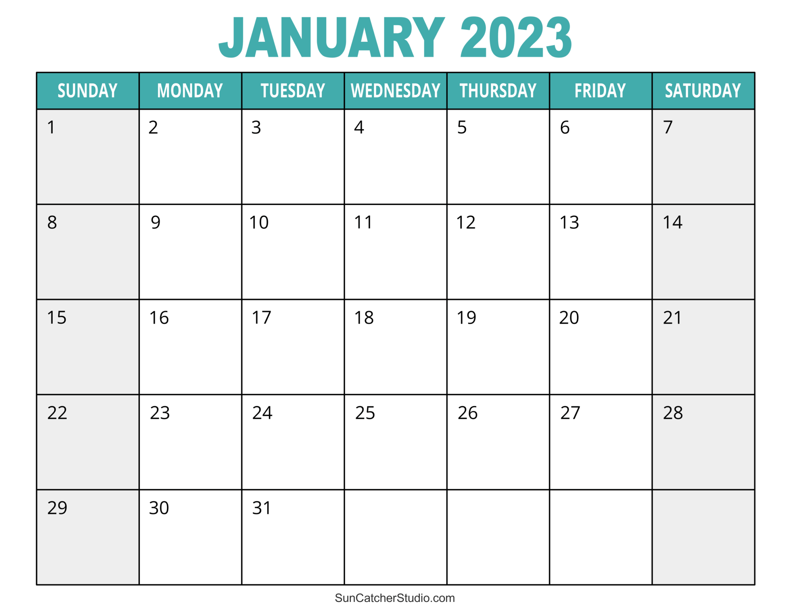 January 2023 Calendar Free Printable Free Printables Lettering SVG Files Tools Apps January 2023 Calendar Free Printable Free Printables Lettering SVG Files Tools Apps