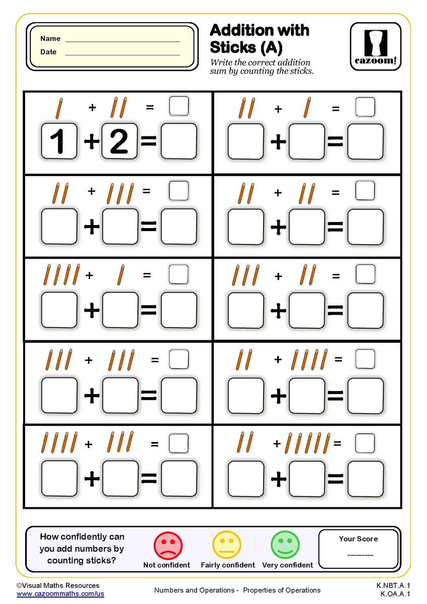 Kindergarten Math Worksheets PDF Printable PDF Worksheets Cazoom Math Printable Kindergarten Math Worksheets PDF Free Download