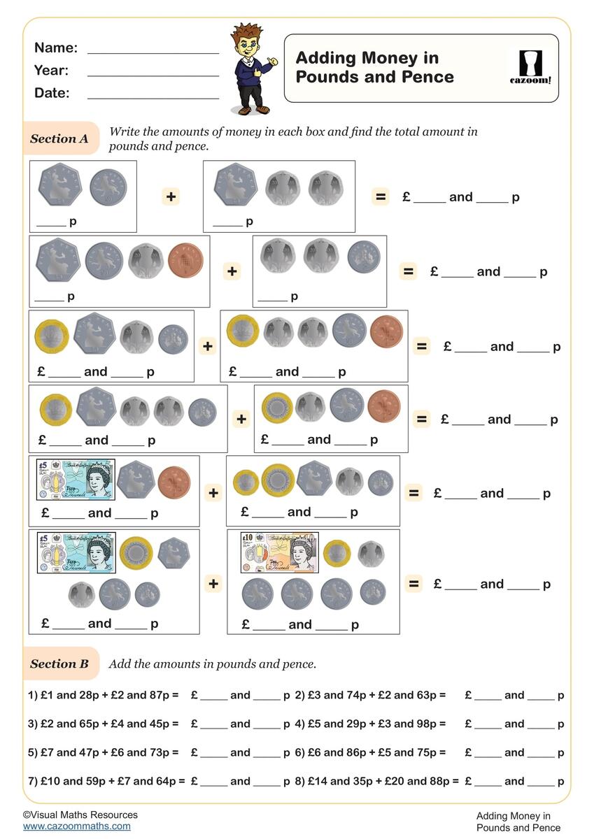 KS2 Money Worksheets PDF Printable Worksheets KS2 Money Worksheets PDF Printable Worksheets