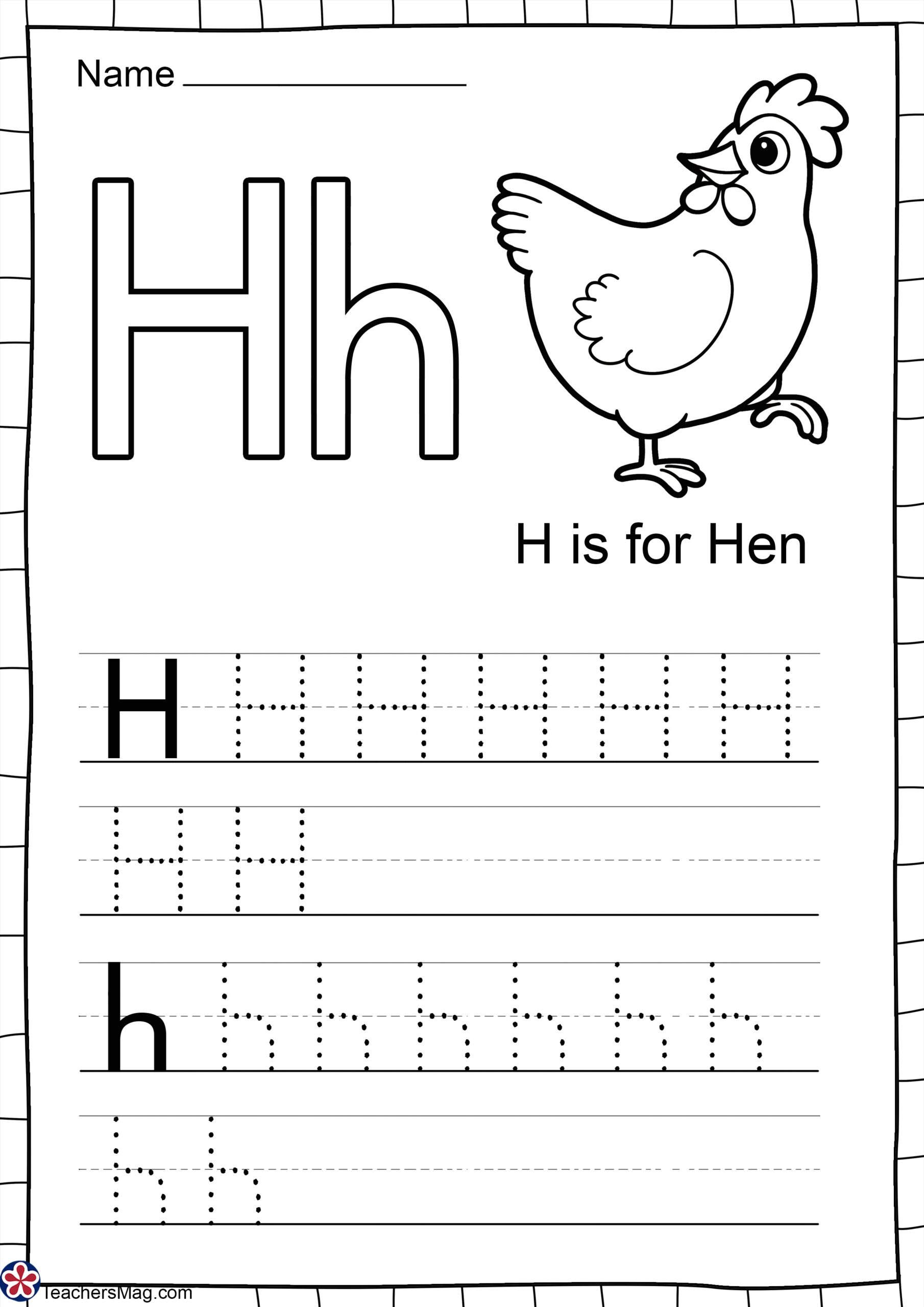 Letter H Free Worksheets TeachersMag Letter H Preschool Printables Preschool Mom
