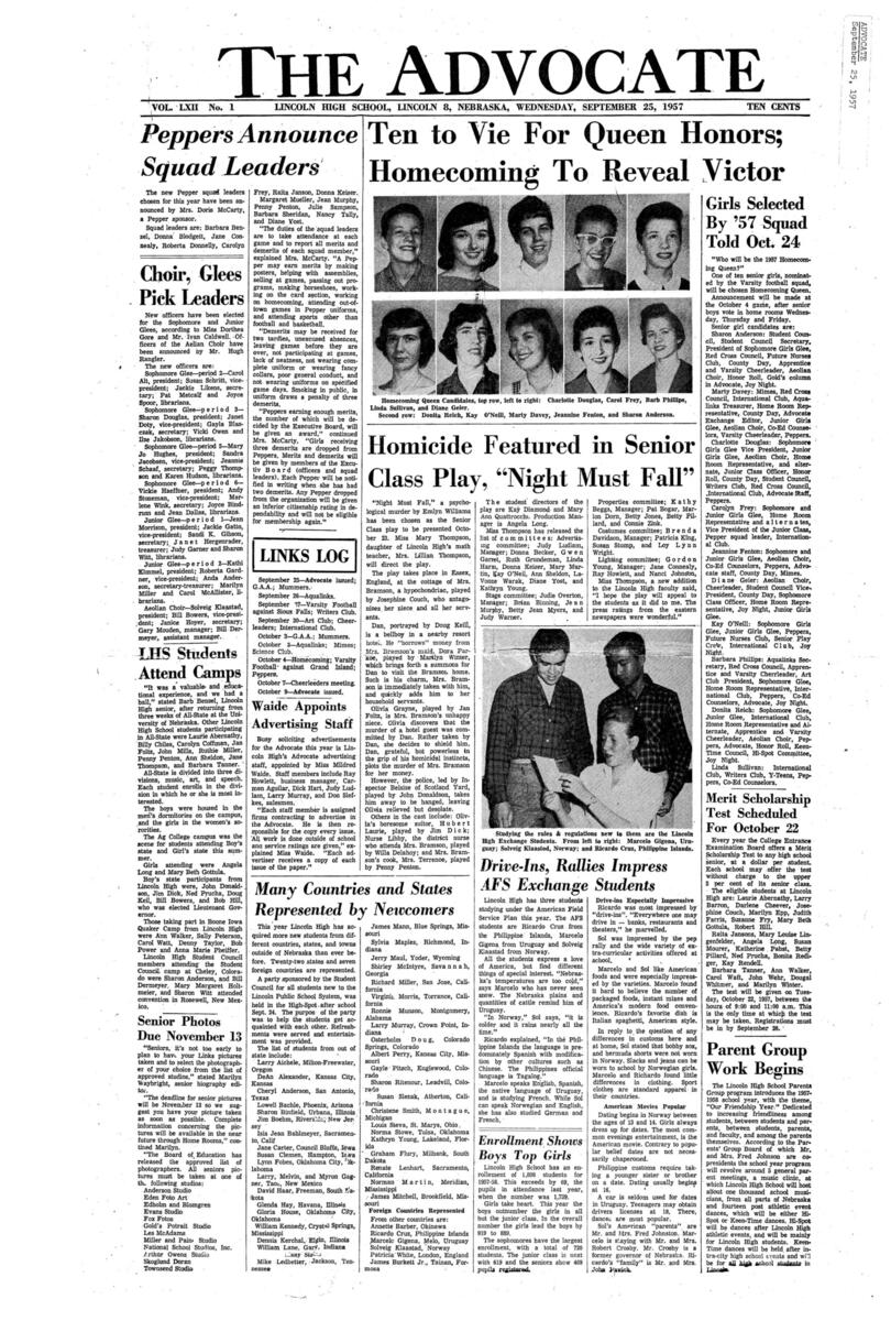 LHS Advocate 1957 1958 By Lincoln Public Schools Library Media Department Issuu LHS Advocate 1957 1958 By Lincoln Public Schools Library Media Department Issuu