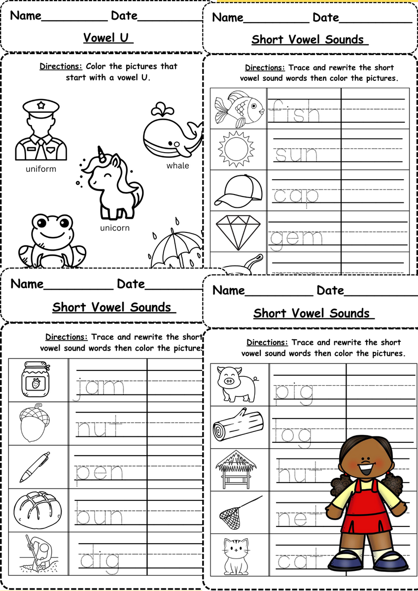 Long And Short Vowels Worksheets 24 Printables