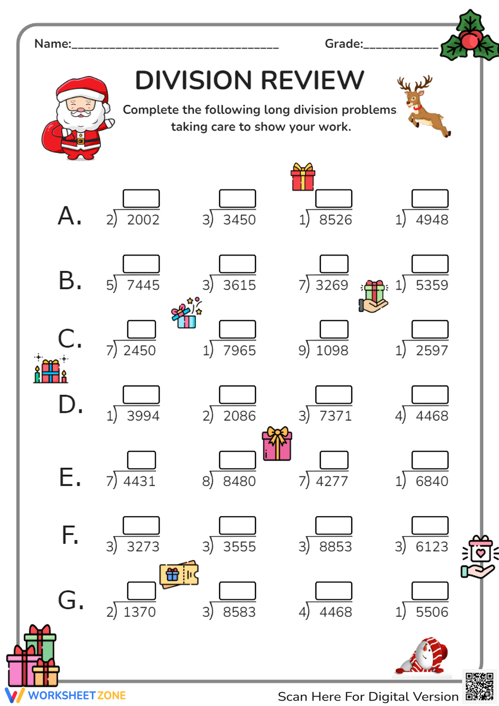 Long Division Worksheets Long Division Worksheets Problems Printable Math Drills Free Printables Lettering SVG Files Tools Apps