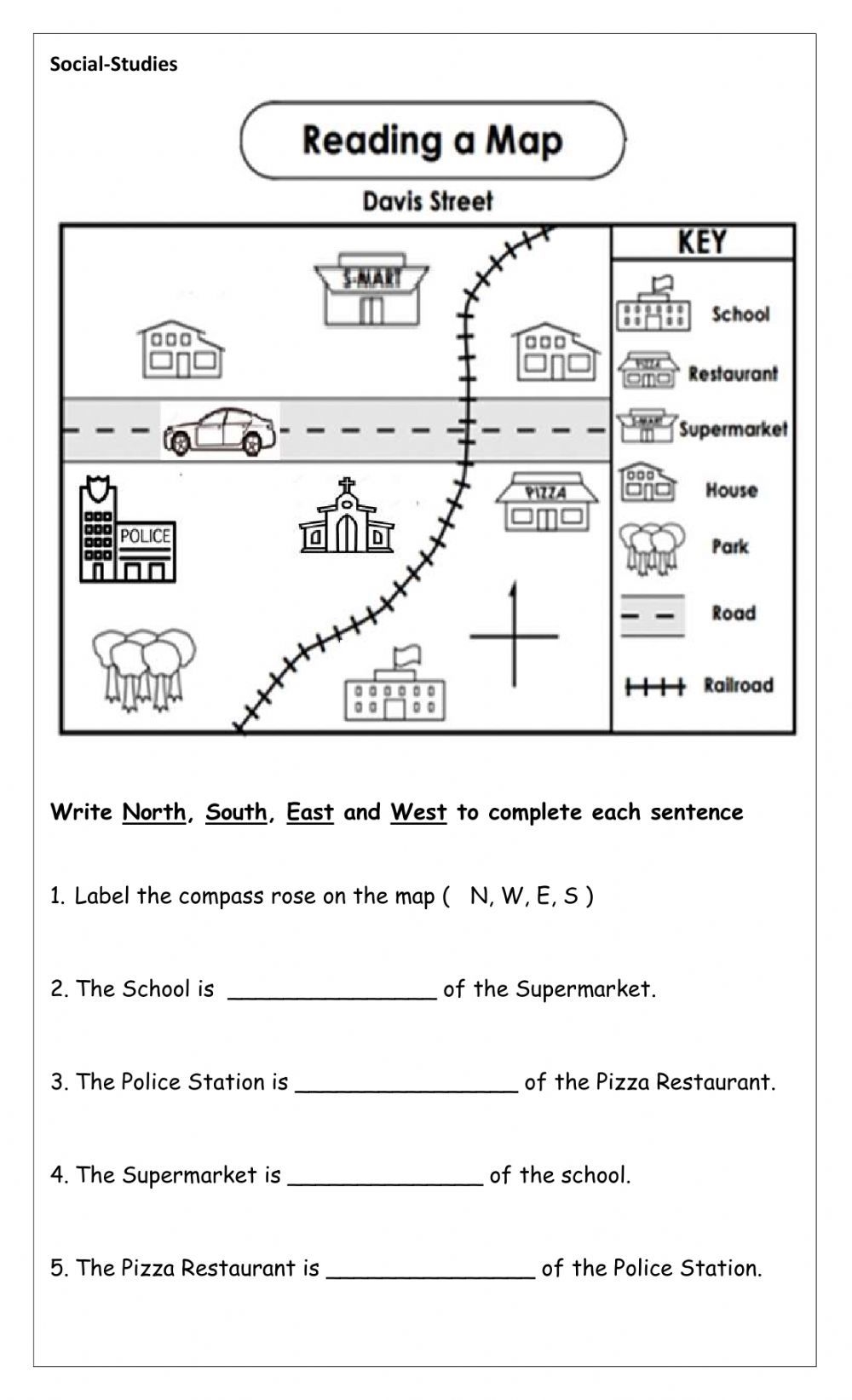 Map Community Worksheet Map Community Worksheet