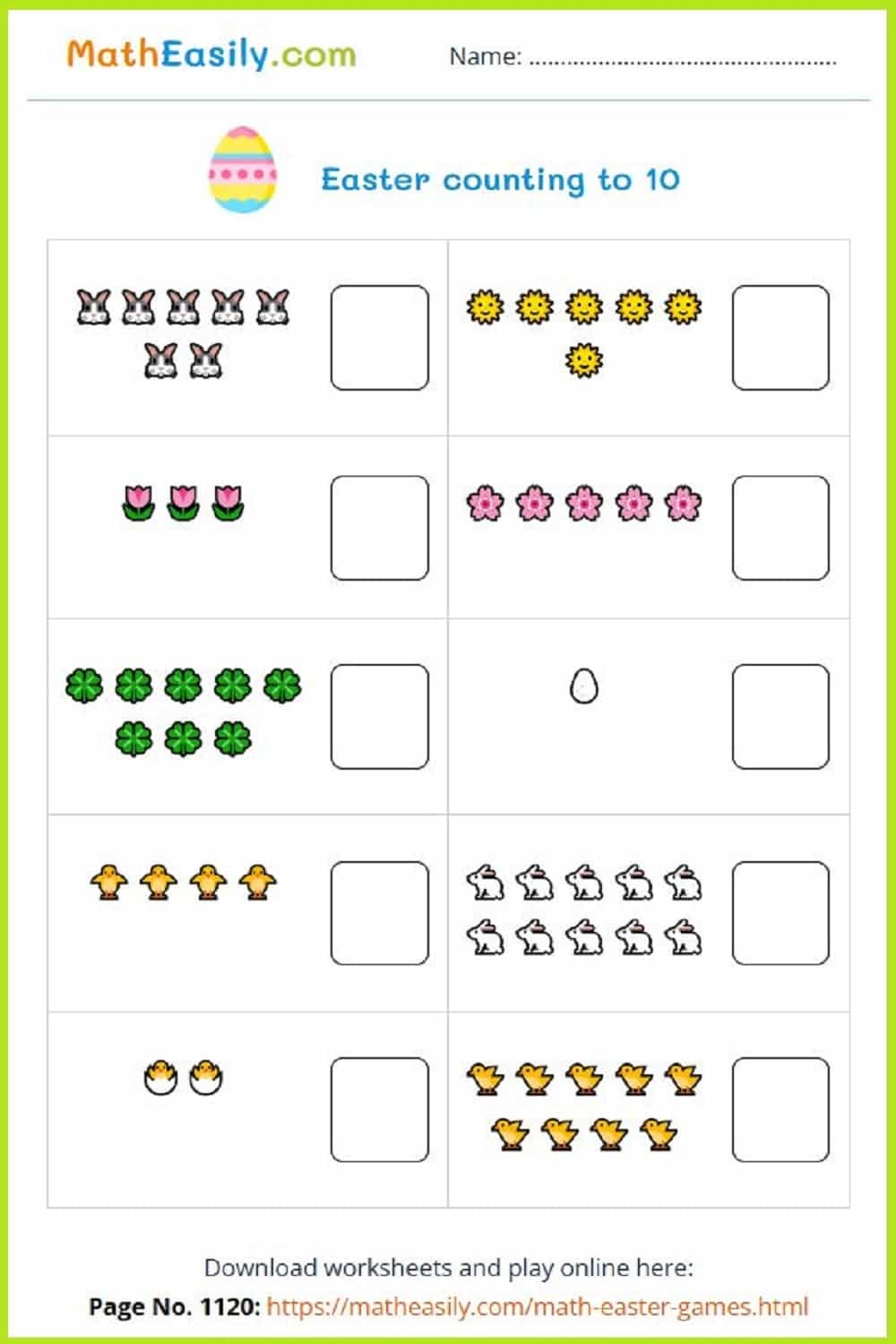 Math Easter Worksheets PDF Free Download Math Easter Worksheets PDF Free Download