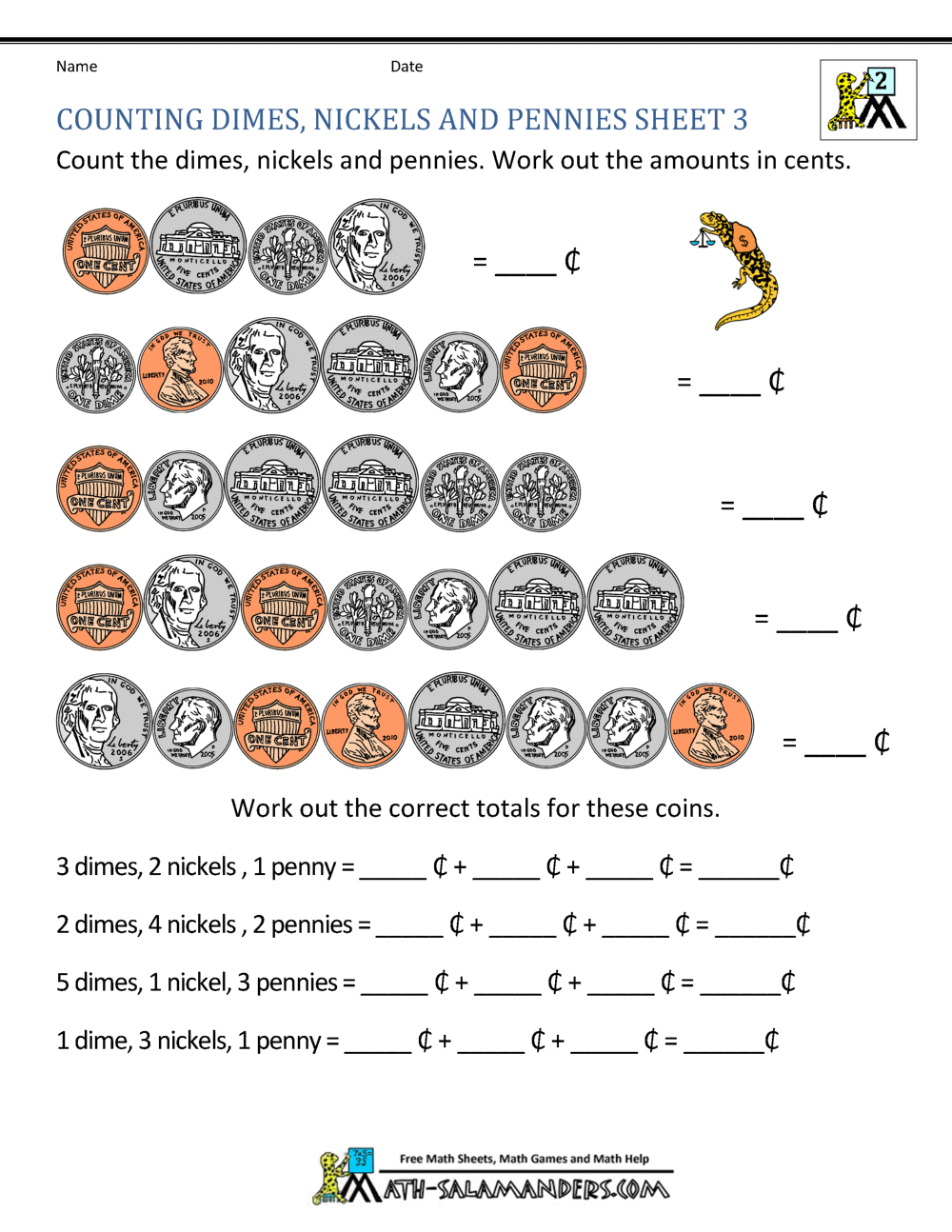 Money Worksheets For 2nd Grade Free Printable Addition Worksheet For Second Grade