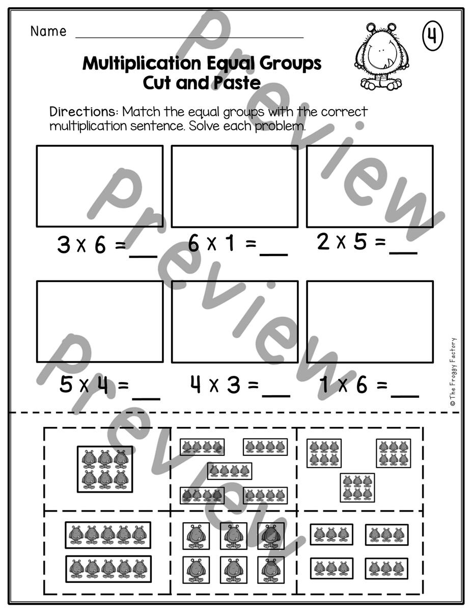Multiplication Equal Groups Multiplication Worksheets Made By Teachers Free Multiplication Worksheet To Use And Print Canva