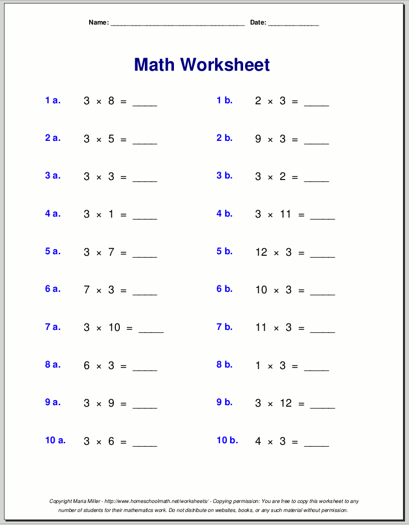 Multiplication Worksheets For Grade 3 Math Worksheets Superstar Worksheets
