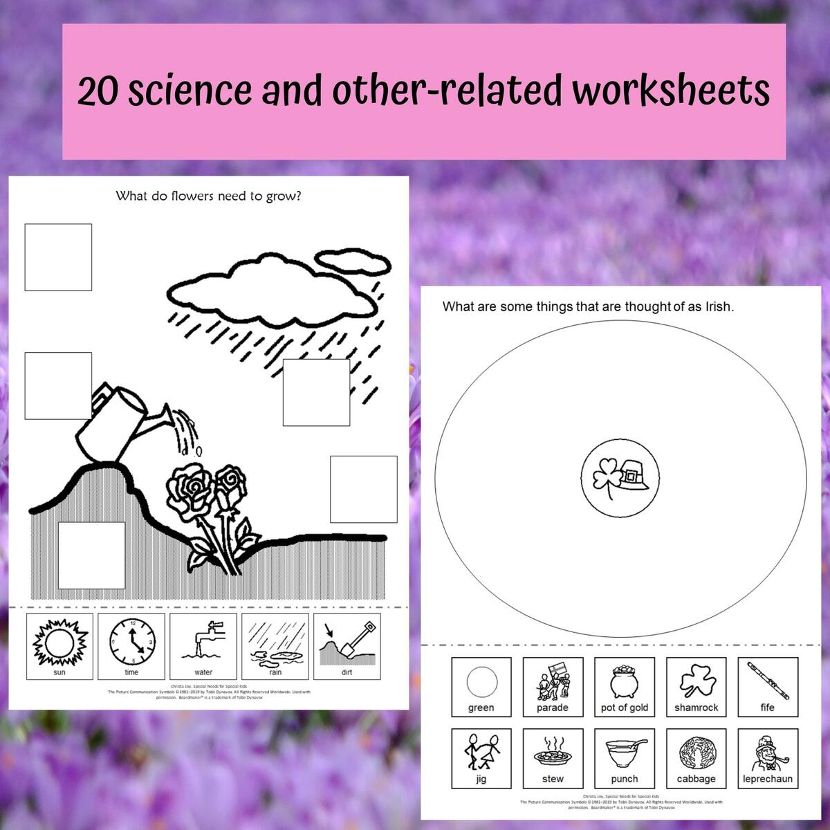 No Prep Spring Worksheets For Special Education Elementary Level Special Needs For Special Kids No Prep Spring Worksheets For Special Education Elementary Level Special Needs For Special Kids