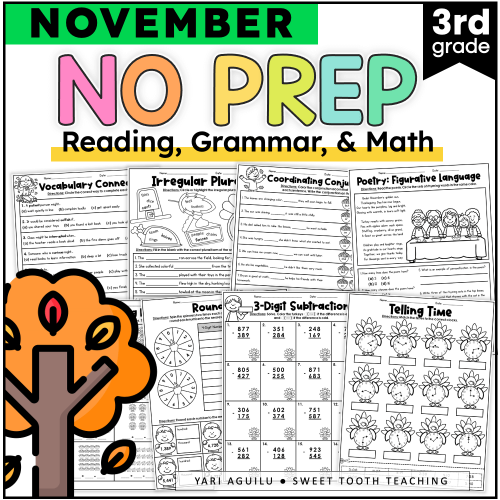 November 3rd Grade Review Worksheets Math Grammar Reading Third Grade Book Report Worksheets Free Homeschool Deals