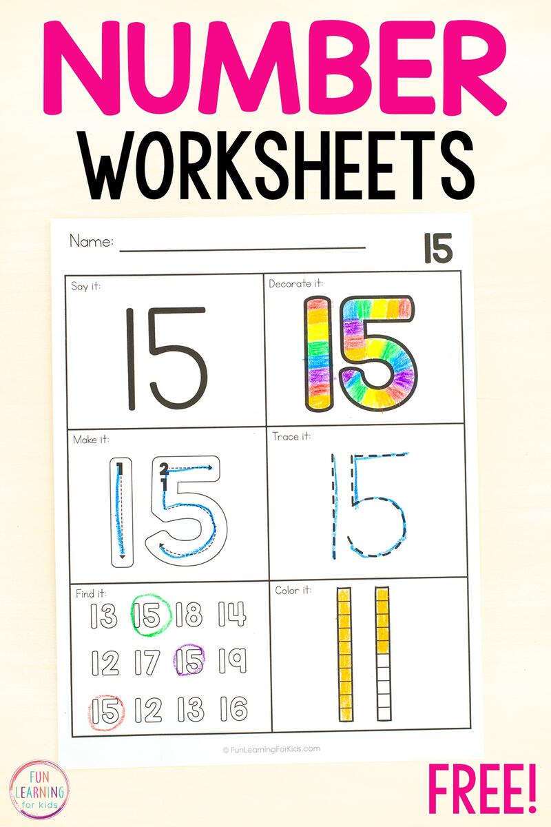 Number Sense Worksheets Number Activity Worksheets Number Sense Worksheets Number Activity Worksheets