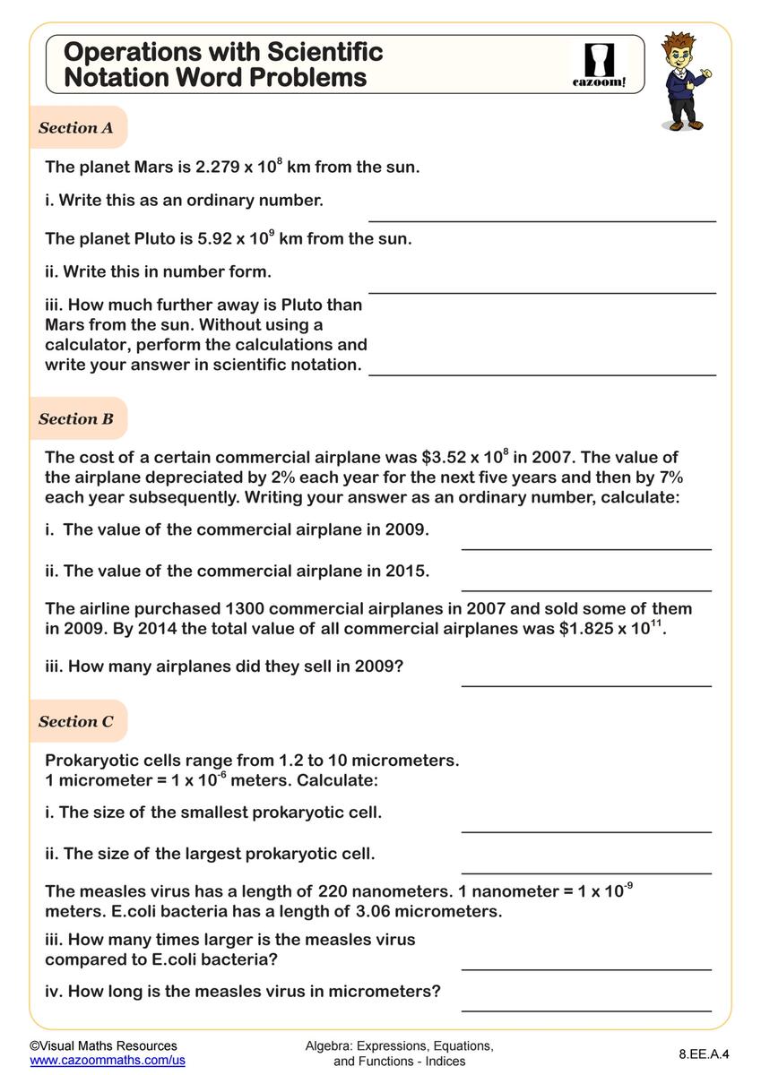 Operations With Scientific Notation Word Problems Worksheet 8th Worksheets Library Operations With Scientific Notation Word Problems Worksheet 8th Worksheets Library