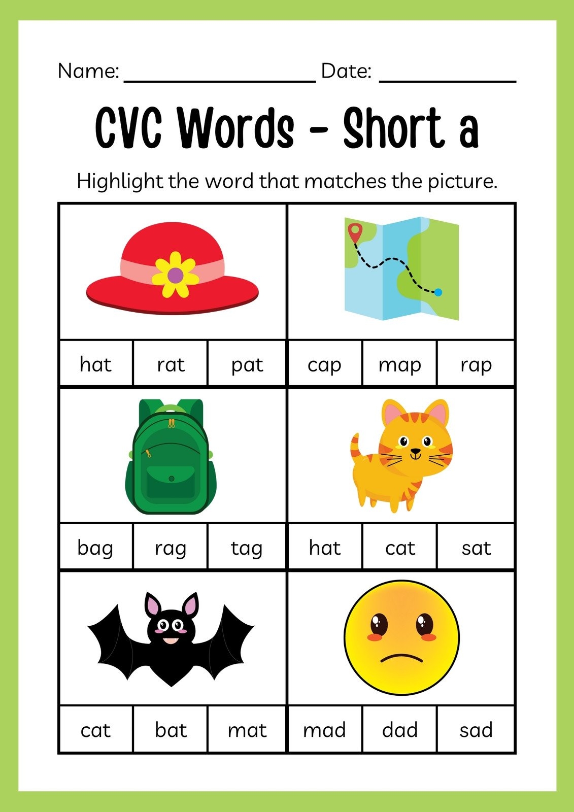 Page 2 Customize 186 Cvc Worksheets Templates Online Canva Page 2 Customize 186 Cvc Worksheets Templates Online Canva