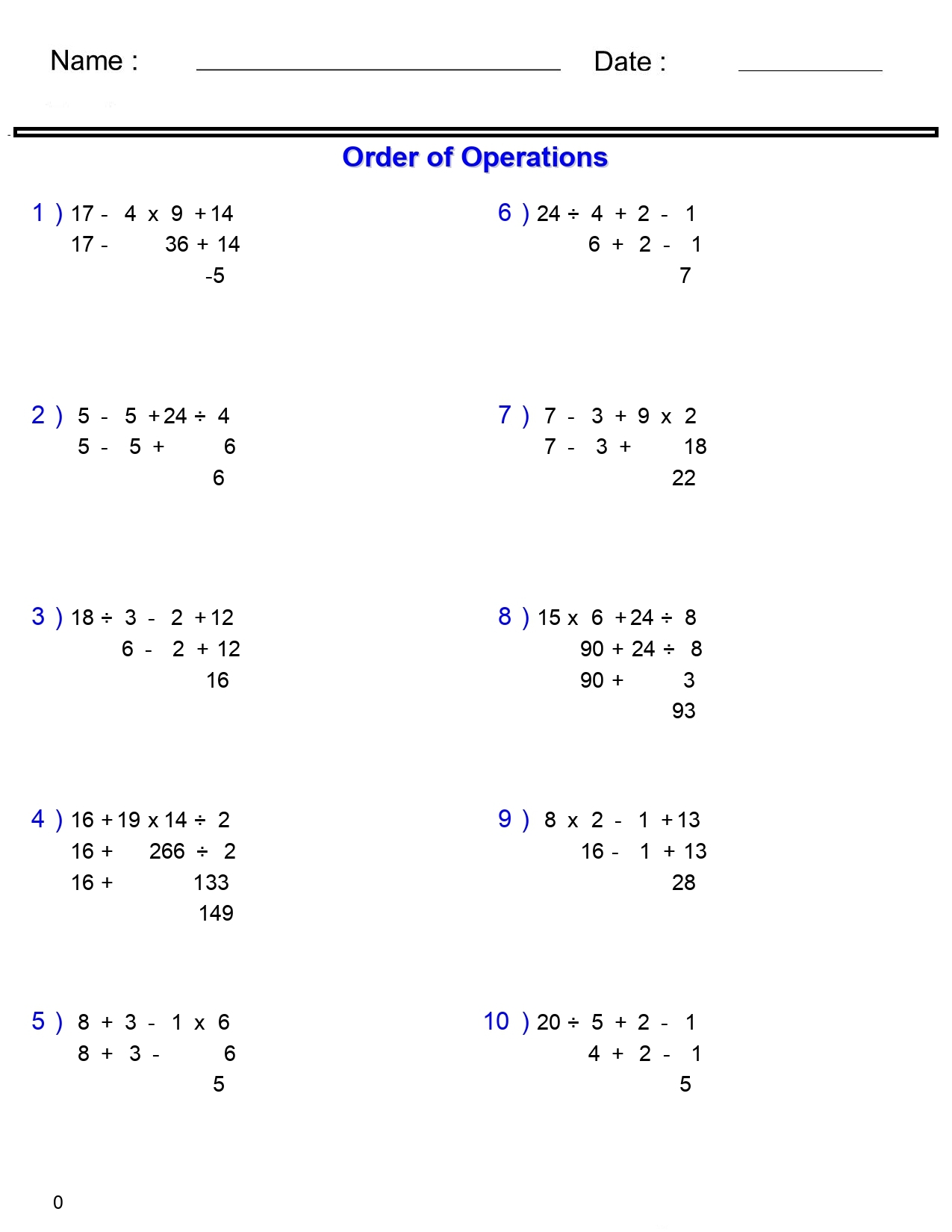 PEMDAS Problems Order Of Operations Worksheets Add Subtract Multiply And Divide Made By Teachers PEMDAS Problems Order Of Operations Worksheets Add Subtract Multiply And Divide Made By Teachers