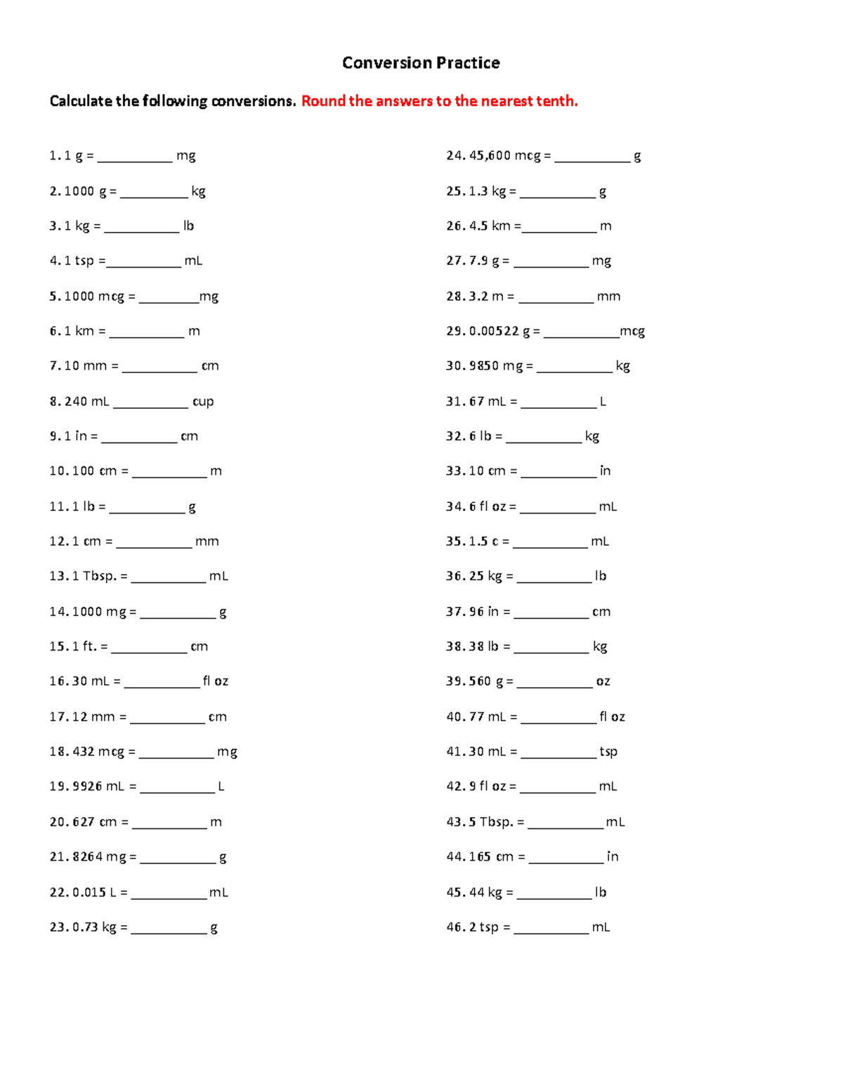 11 Med Math Worksheets Free PDF At Worksheeto